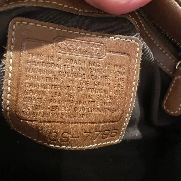 Coach .Brown Leather Handbag - Picture 5 of 16